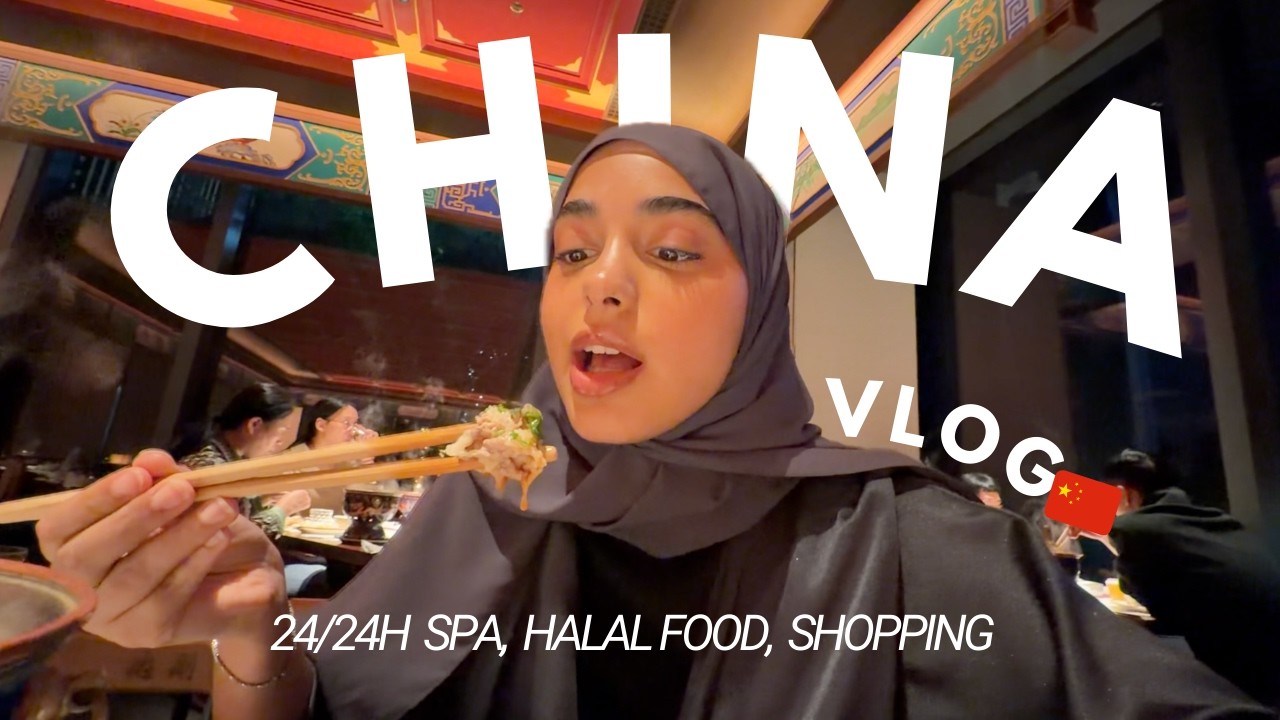 24H dans un SPA en CHINE 🇨🇳🧖‍♀️ | halal food, shopping,...