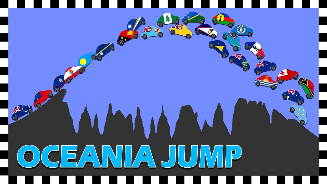Country Cars Jumps Oceania- Video 5 of 6 Algodoo