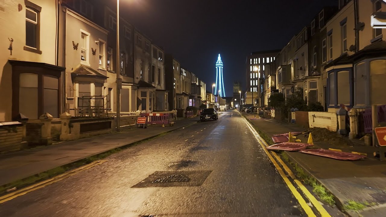 Saturday Night in Blackpool after Storm Bert
