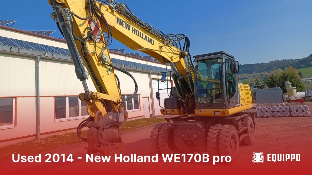 Used 2014 - New Holland WE170B | Used Wheeled Excavator | equippo.com | Used heavy equipment