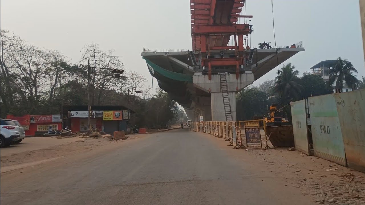 Porvorim flyover NH 66 Goa 15th March 2026