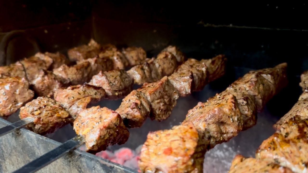 Juicy Tri-Tip Steak Kebabs | Secret Sparkling Water Marinade!