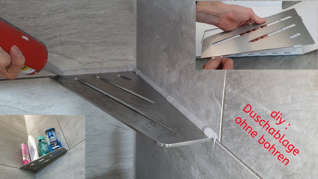 diy: stabile Duschablage ohne Bohren!!!
