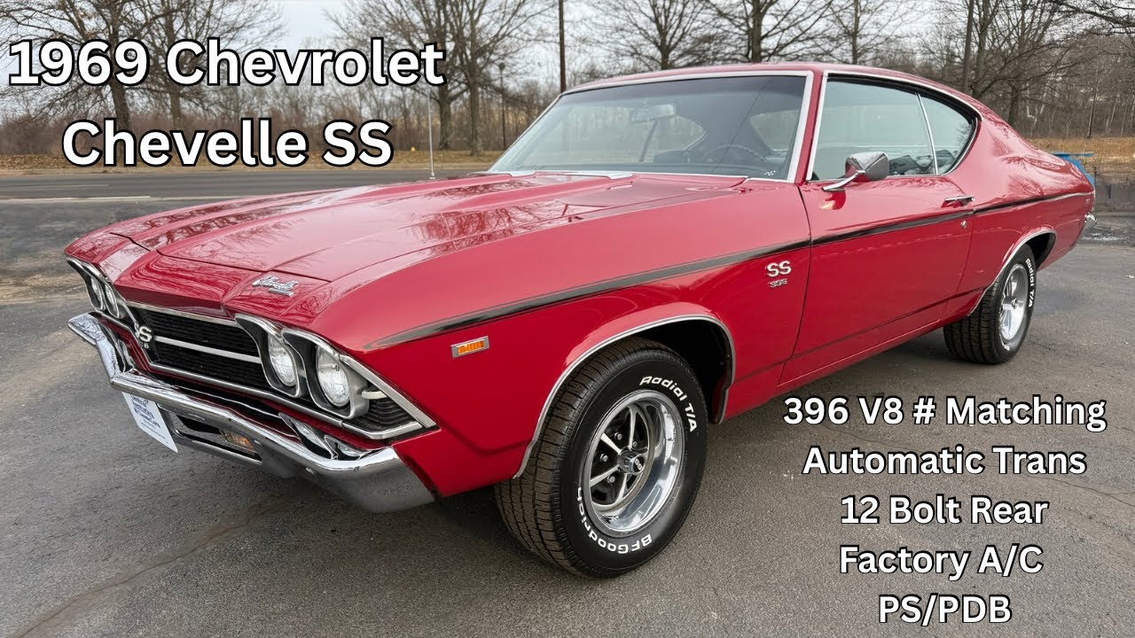 *ПРОДАЕТСЯ* 68 500,00 долларов США 1969 Chevrolet Chevelle SS 396 V8 - 325 л.с., с совпадающими н...