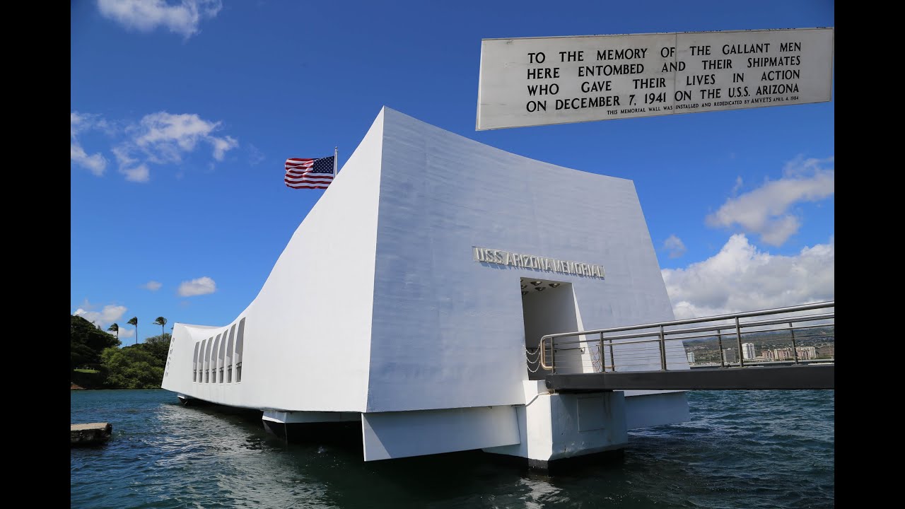 The USS Arizona memorial, Pearl Harbor in Hawaii
