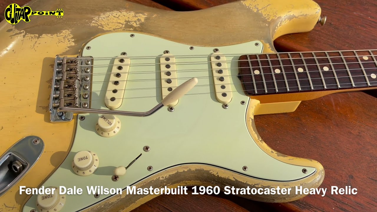 2018 Fender Dale Wilson Masterbuilt 1960 Stratocaster Heavy Relic - Vintage Blond