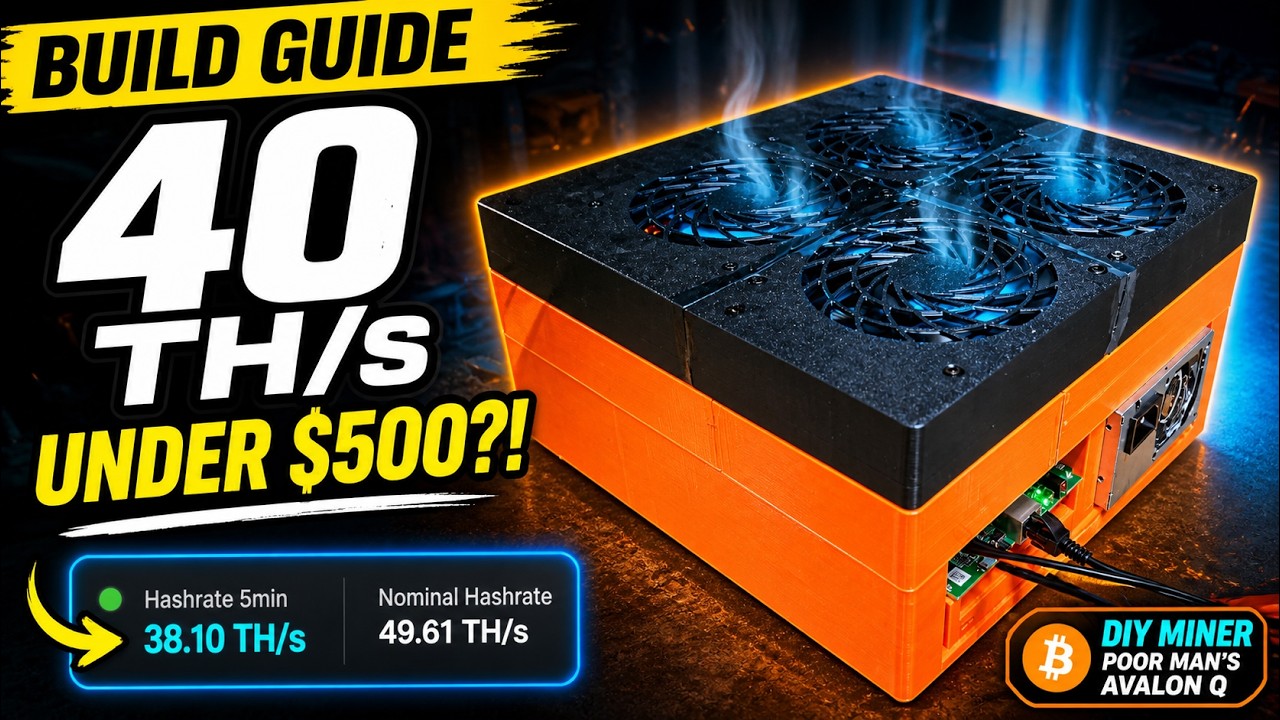 I Built a 40 TH/s Bitcoin Miner for Under $500 (Poor Man&rsquo;s Avalon Q)
