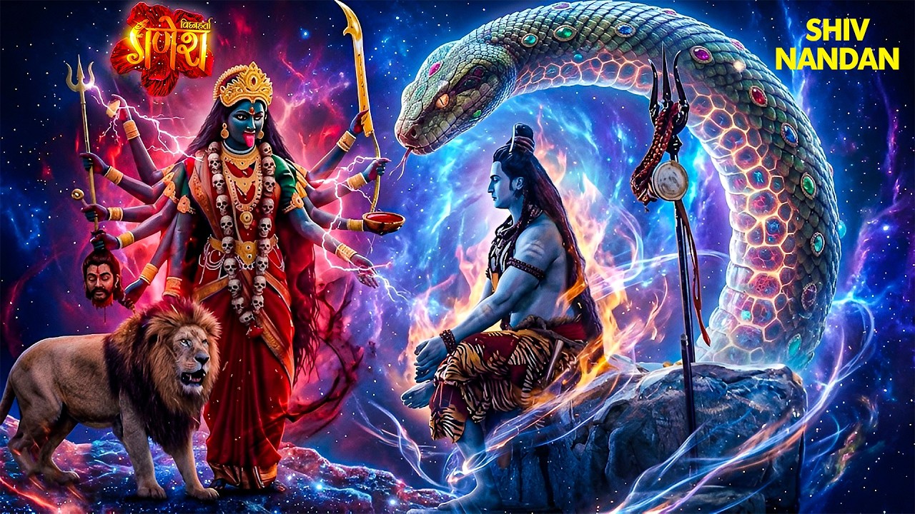 गणेश लीला 😱 | कैलाश पर माँ काली ने क्यों किया भयंकर तांडव? | Vighnaharta Shri Ganesha | Shiv #god