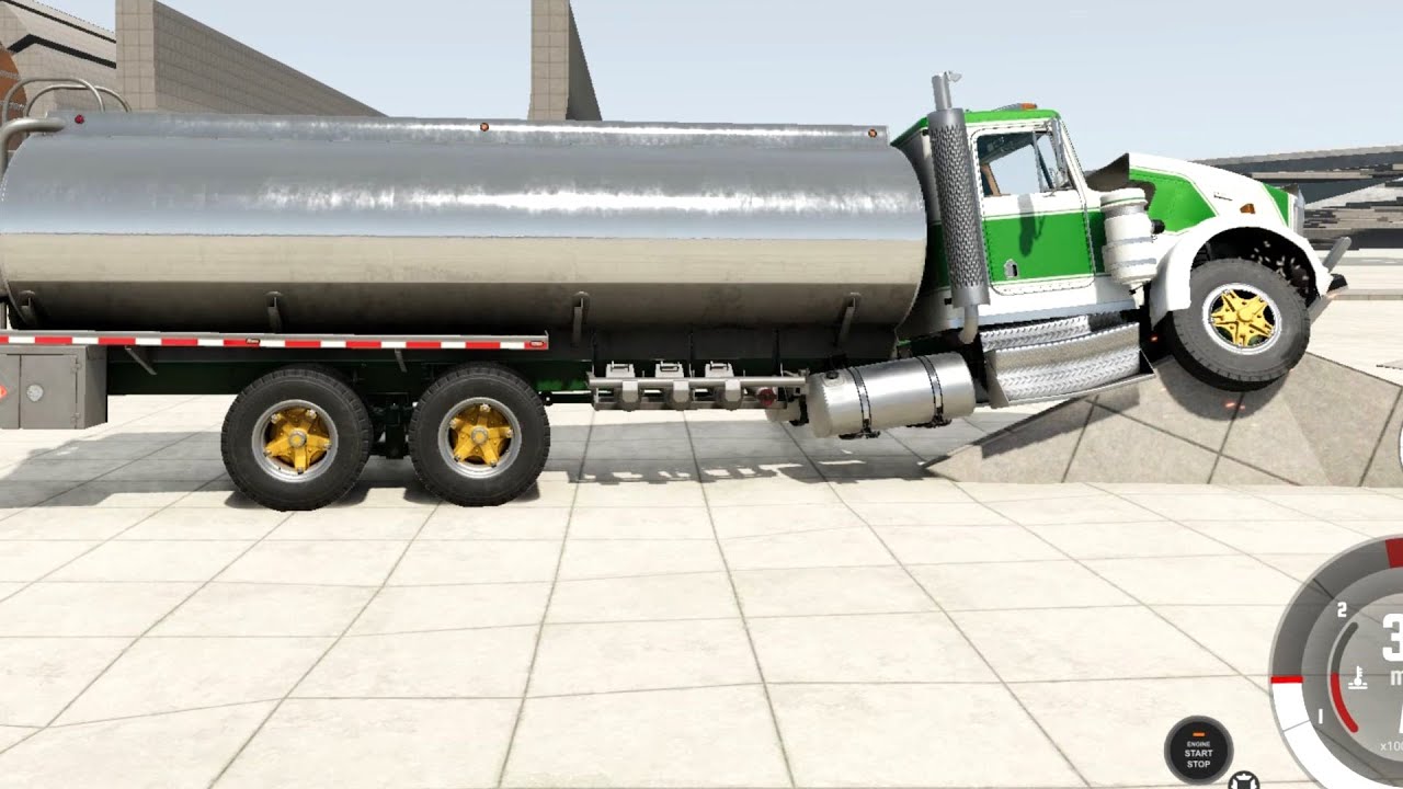 BeamNG Drive Update - T83s Tanker Truck Suspension Test
