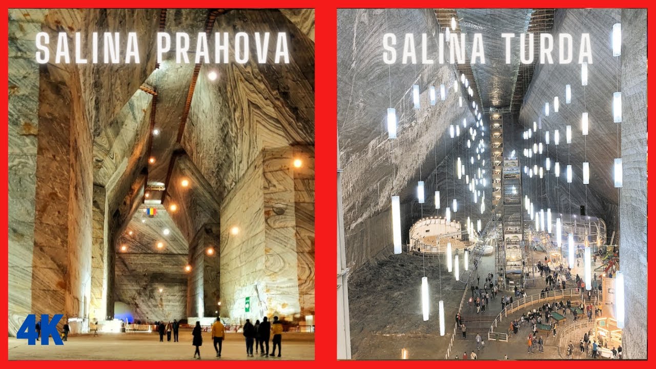 ▪4K▪ These 2 places can cause you claustrophobia: Salina Turda & Salina Slanic (salt mines, Romania)
