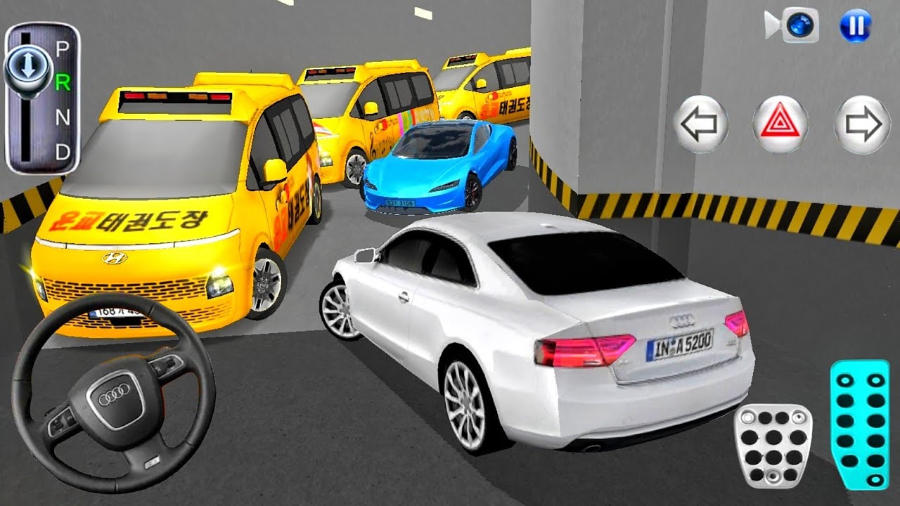 New Audi A5 car Stuck in Parking Garage - 3D Driving Class Car Game 206! Android Gameplay
