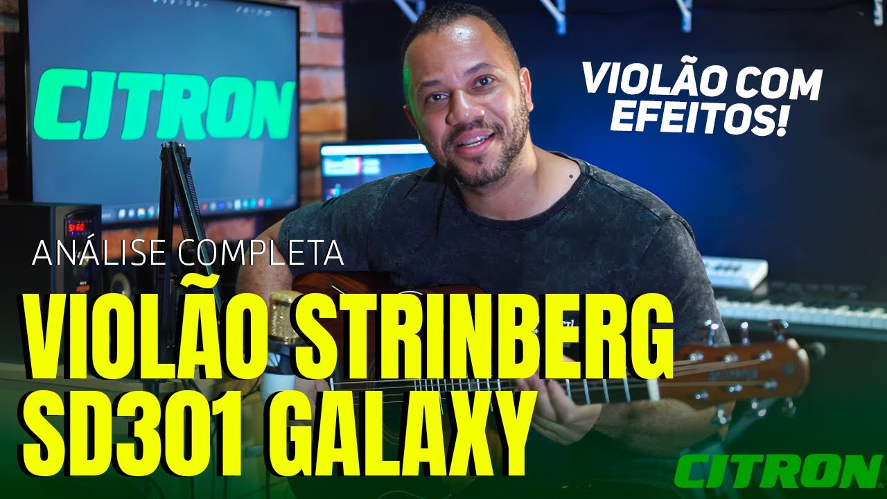 VIOLÃO STRINBERG COM EFEITOS | SD301HCR GALAXY - REVIEW COMPLETO
