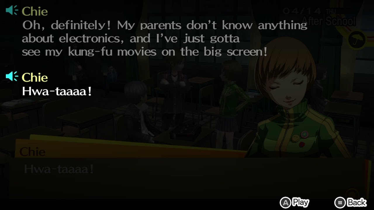 &ldquo;Hwa-Ta!&rdquo; - Chie Satonaka