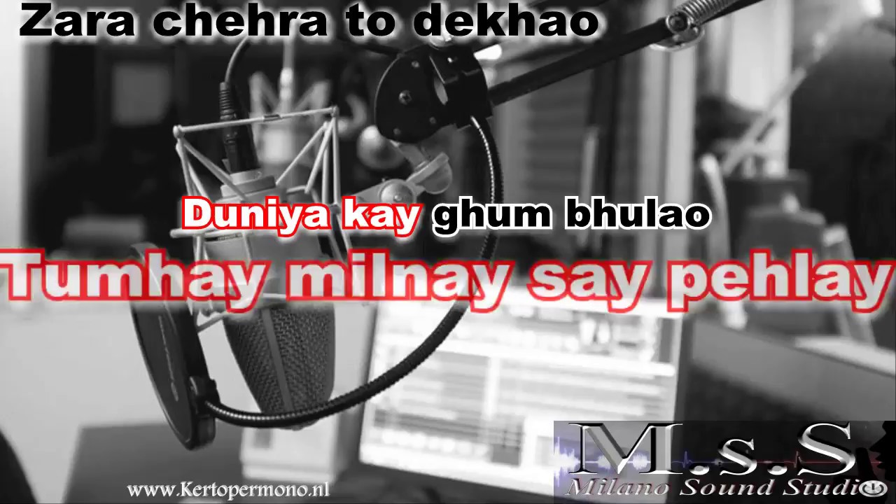 Zara chehra to dekhao karaoke