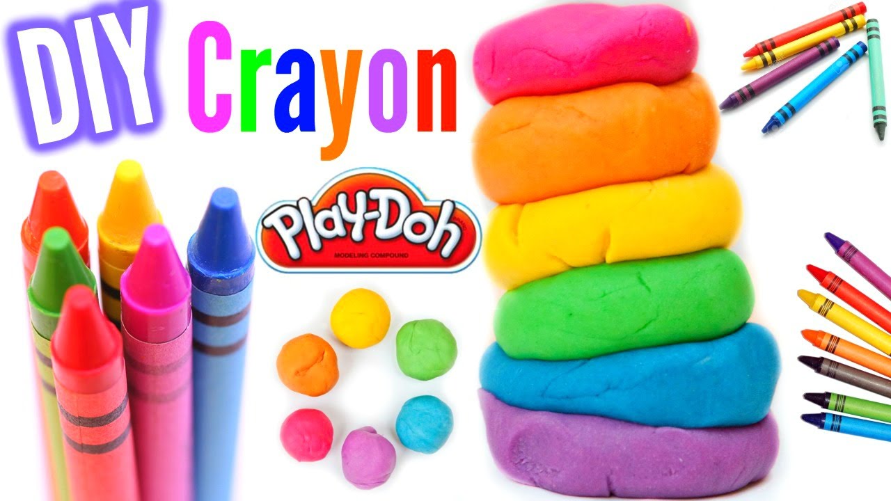 Make Play Dough Out Of Crayons! DIY Crayon Play Dough!