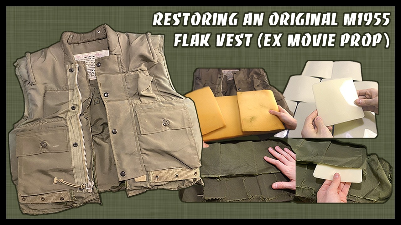 Restoring An Original Vietnam War M1955 Flak Vest (Ex Movie Prop)