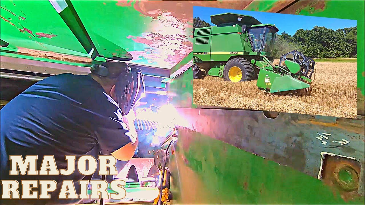 In The Belly Of The Beast!  John Deere 9400 gets some major repairs done.