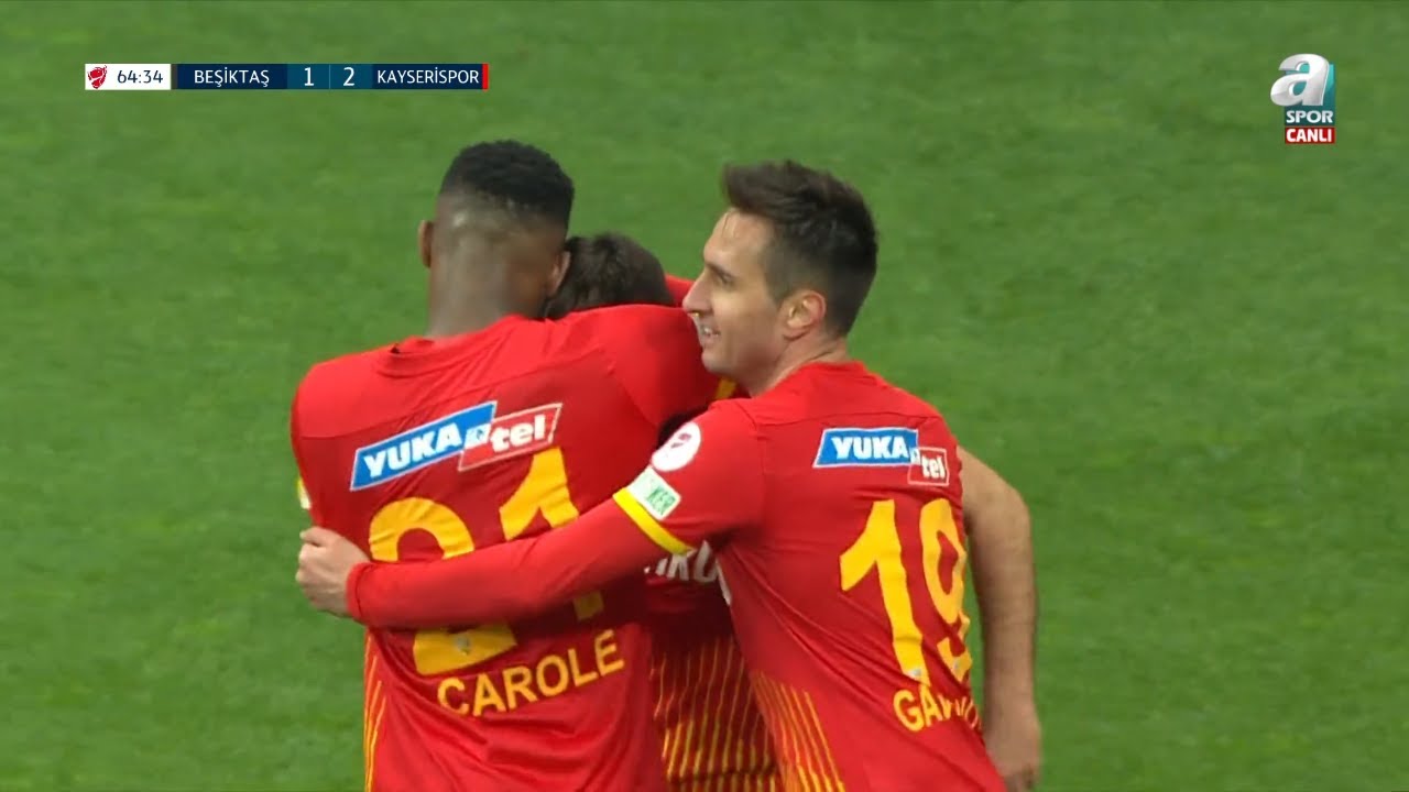 Kayserispor 2. Golü Miguel Cardoso (Beşiktaş 1-2 Kayserispor) Ziraat Türkiye Kupası Çeyrek Final