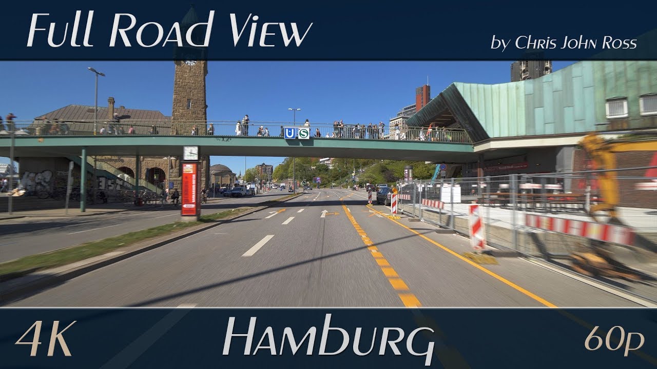 Hamburg, Germany: Neustadt, St. Pauli - Baumwall, Vorsetzen, Johannisbollwerk, Landungsbrücken - 4K