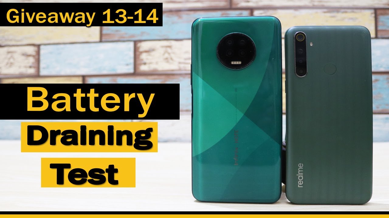 Infinix Note7 VS Realme 6i Battery Draining Test | Urdu / Hindi