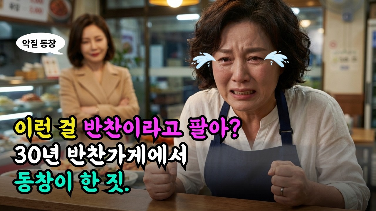 30년 반찬가게에서 깻잎무침 엎고 할머니까지 밀친 동창, 남편 정체 알고 바닥에 무릎 꿇었습니다