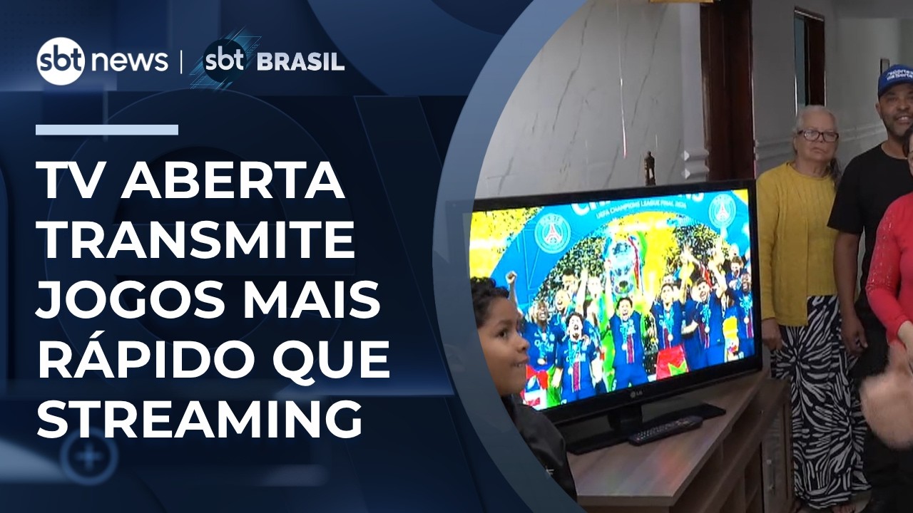 Broadcast TV airs games faster than streaming; delay can reach 40 seconds | #SBTBrasil