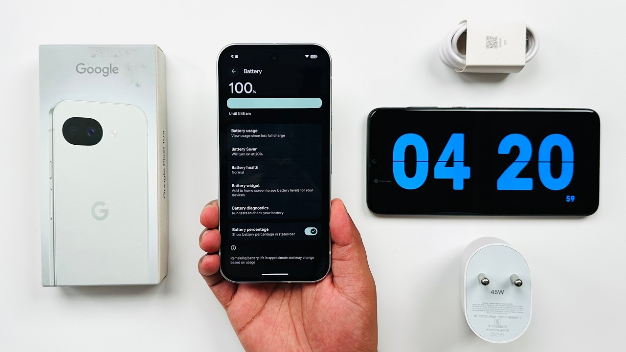 Google Pixel 10A Battery Charging Test
