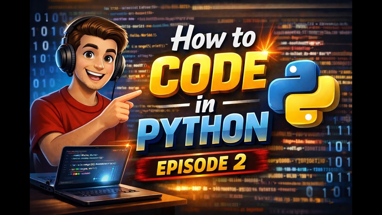 How to Code in Python | Episode 2 | Beginner Tutorial