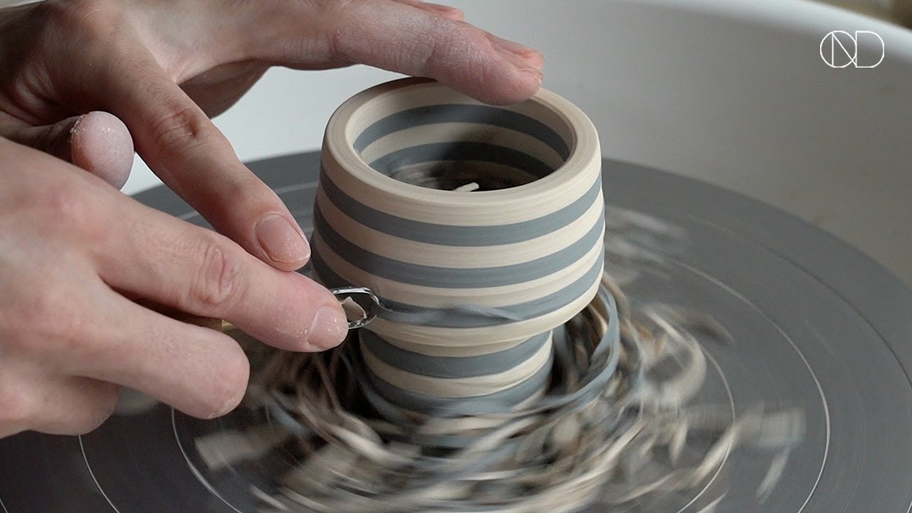 연리문 기법으로 만드는 도자기 잔 : Making a cup with Colored Clay [ONDO STUDIO]