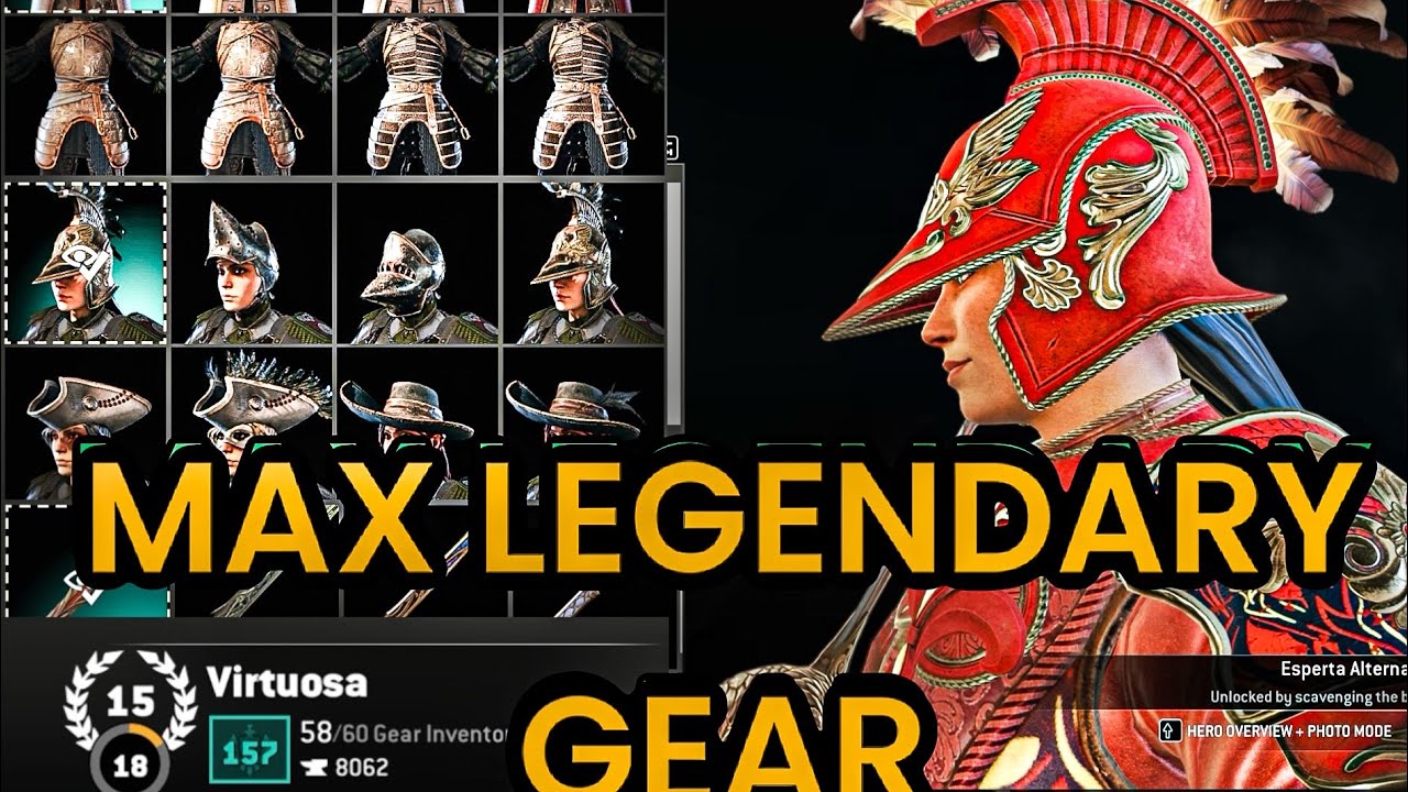 VIRTUOSA ALL MAX LEGENDARY GEAR AND ARMOR! FOR HONOR