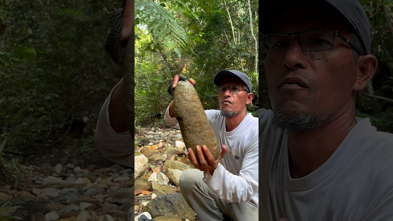 Hunting for unique stones and beautiful motifs at gold mining sites. 
