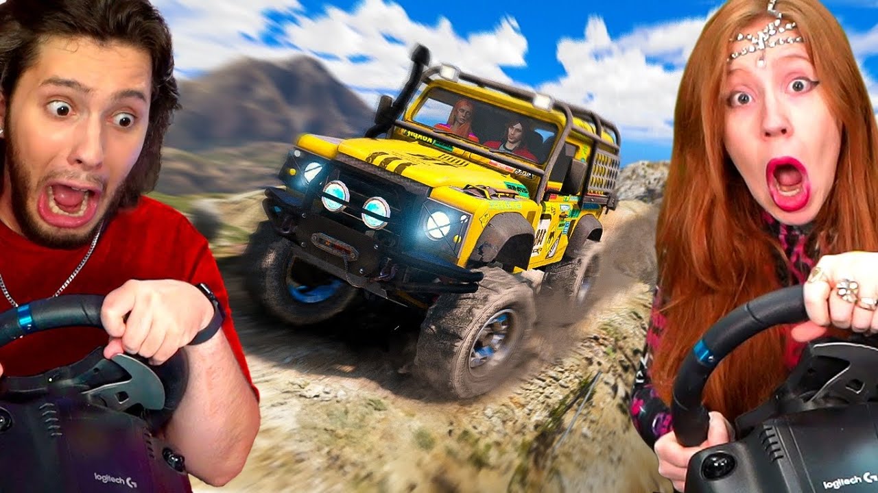 MINHA IRMÃ TENTANDO O MOUNT CHILIAD COM VOLANTE!! (Gta 5)