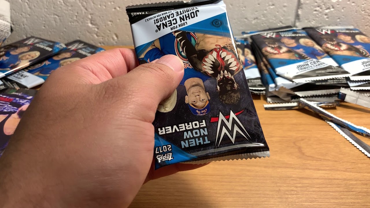 ASMR: WWE Then Now Forever Hobby Box шепчет и жует жвачку