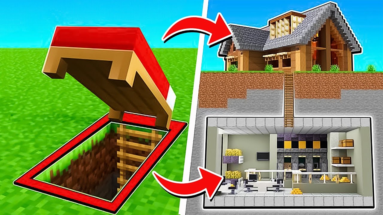 COMMENT FAIRE UN BUNKER ULTRA SÉCURISÉ SOUS UN LIT DANS MINECRAFT !