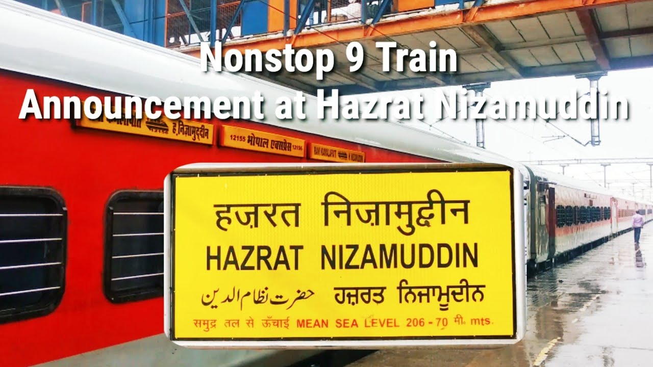Non~Stop {9 Train} Loud & Clear Train Announcement at Hazrat Nizamuddin Railway Station [NZM]