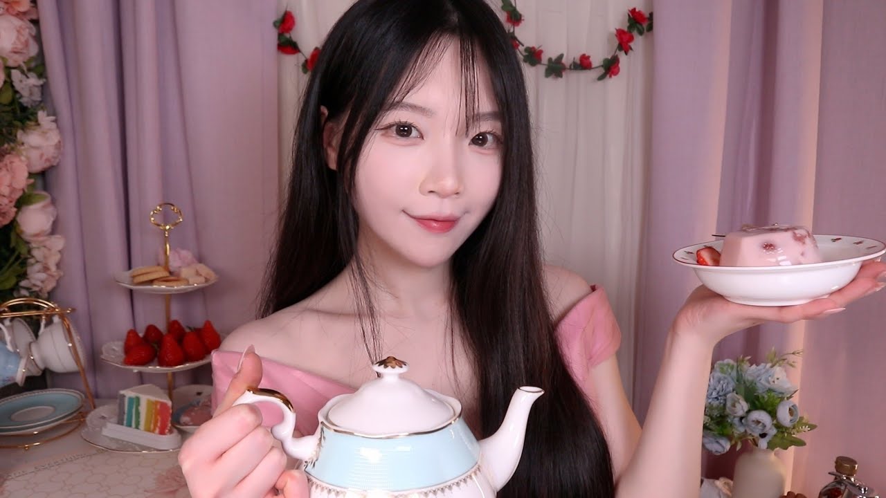 ASMR(Sub✔)Весеннее чаепитие и еще щекотка, разговоры направо и налево