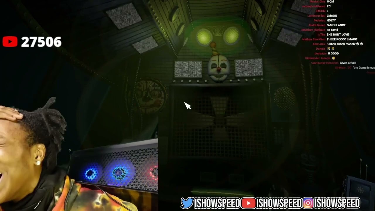 ISHOWSPEED PC FALLS ON HIS HEAD AND YELLS FOR HIS MOMMA