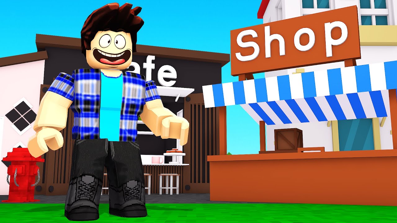 Ik Bouw Een WINKELSTRAAT In Mijn PRETPARK! (Roblox)