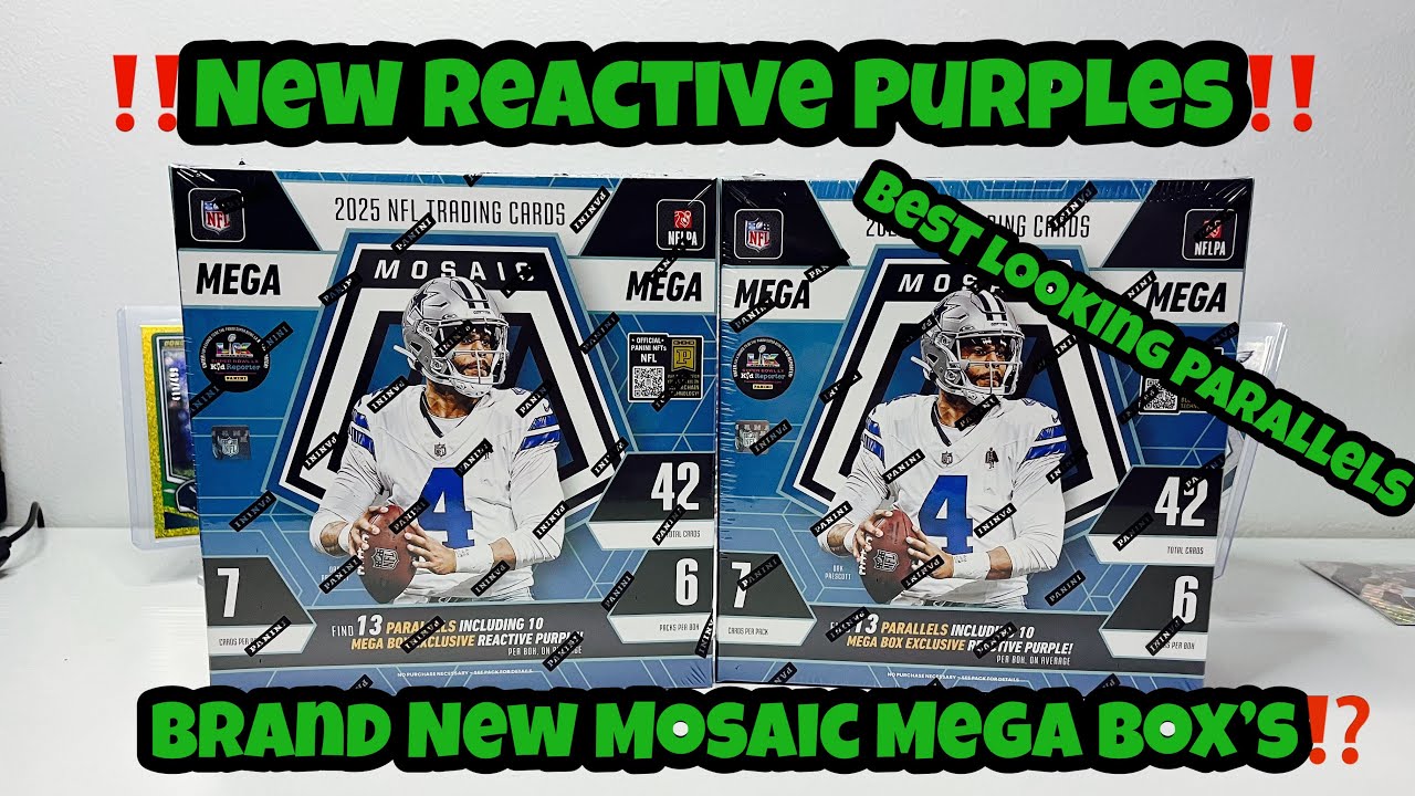 Reviewing The Brand New Mosaic Mega Box Format‼️ (Reactive Purple Parallels)