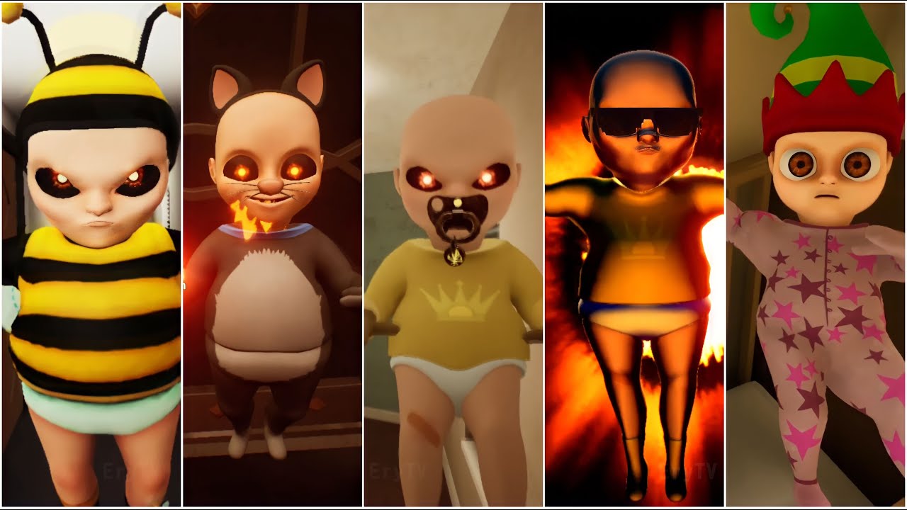 THE BABY IN YELLOW All Ending + All Jumpscare