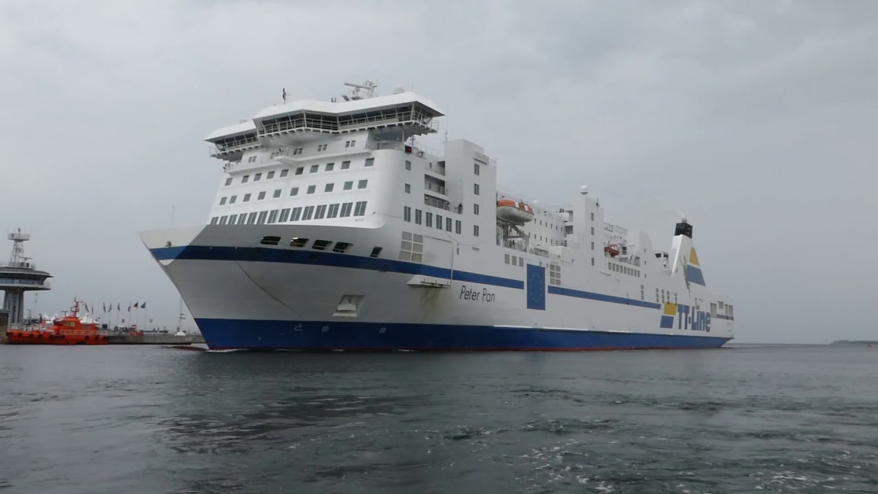 M/F PETER PAN im August `18 einlaufend Travemünde