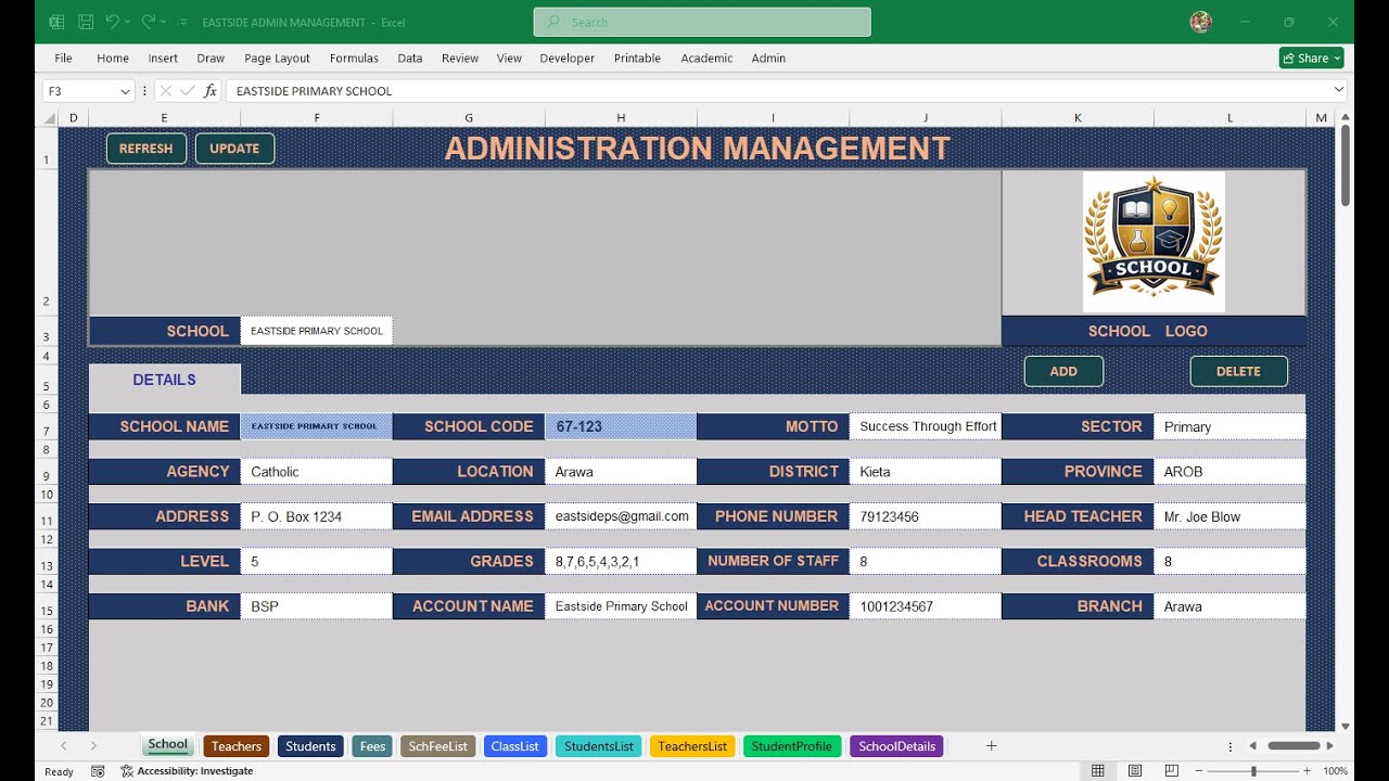 School Administration Management Program 2026