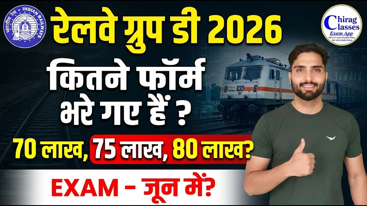 RRC Group D 2026 Total Forms Filled | Railway Group D Exam Date 2026