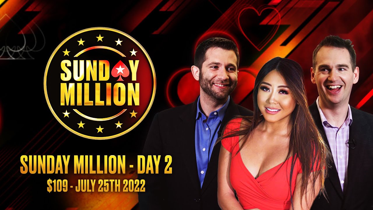 $109 SUNDAY MILLION - DAY 2 &spades;️ James, Joe & Maria Ho &spades;️ PokerStars