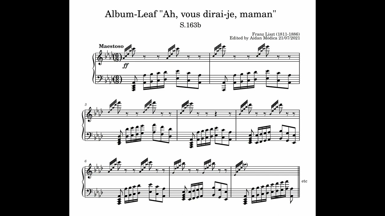 Liszt - Album-Leaf 