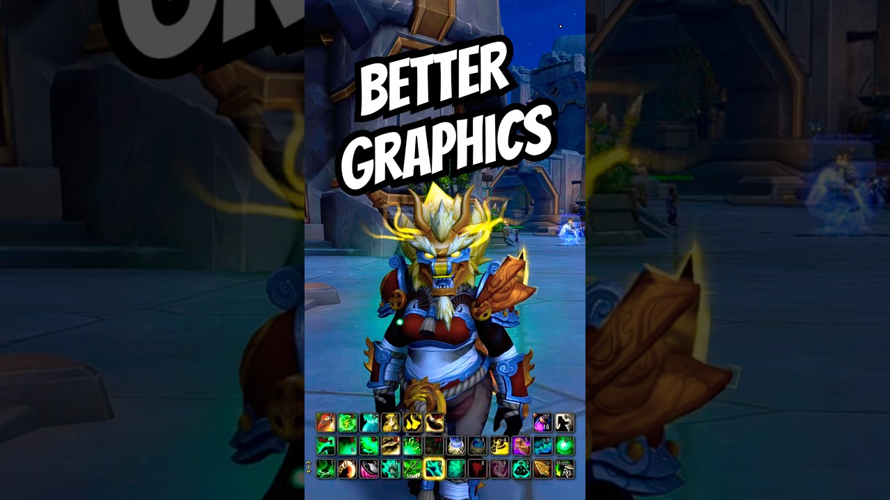 Make WoW Look Sharper & More Vibrant | Patch 11.2 Graphics Settings Guide | #worldofwarcraft #shorts