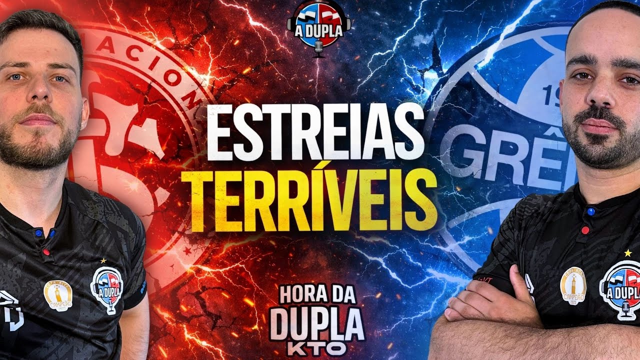 🔵🔴 A Hora da Dupla KTO: FIASQUEIRA NAS ESTREIAS | INTER PERDE EM CASA | GRÊMIO MAIS DO MESMO