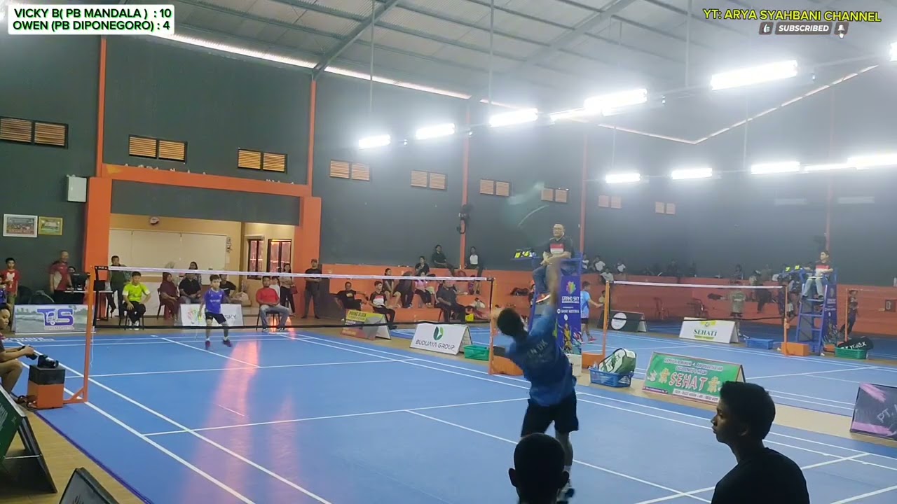 SEMI FINAL🏸🔥🔥 TURNAMEN BADMINTON PIALA GRAND SKY ASAHAN|| OWEN (PB DIPONEGORO) VS VICKY (PB MANDALA)