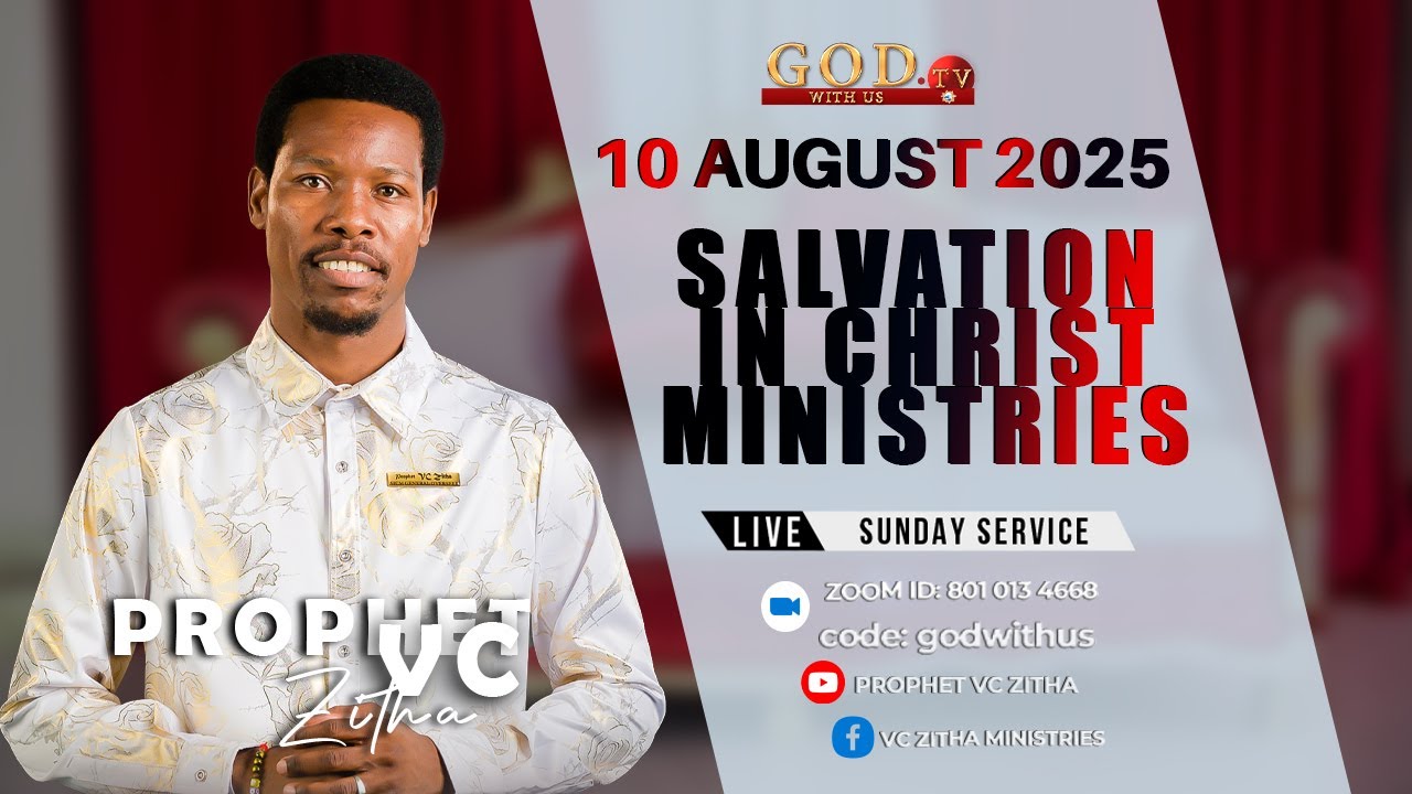 YOU ARE WATCHING LIVE SUNDAY SERVICE WITH PROPHET V.C ZITHA - 10 AUGUST 2025