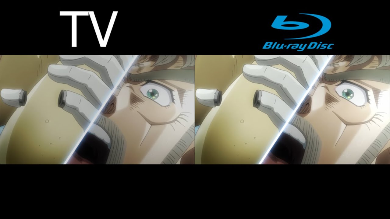 JJBA Part 3 Ep 10-12 TV vs Blu ray